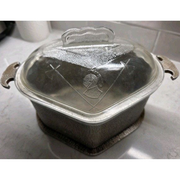Vintage Guardian Service Cookware with Glass Lid Small Triangle Shape - Picture 4 of 5